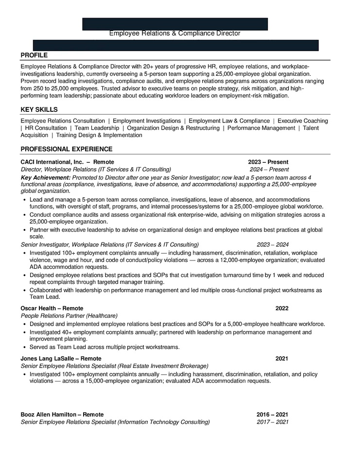 Adrianne resume before