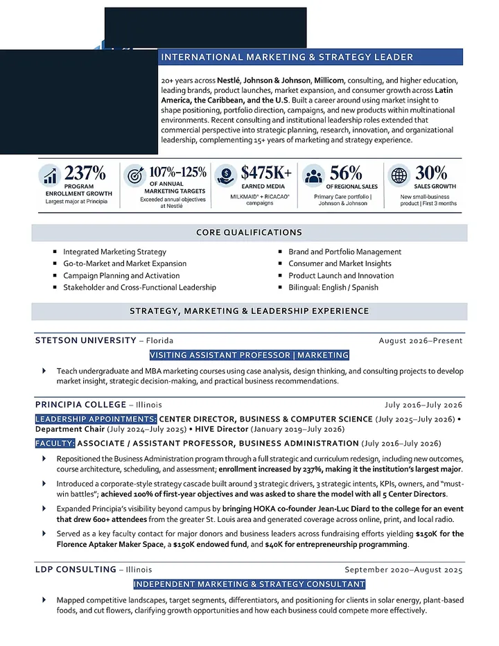 Lucia resume after