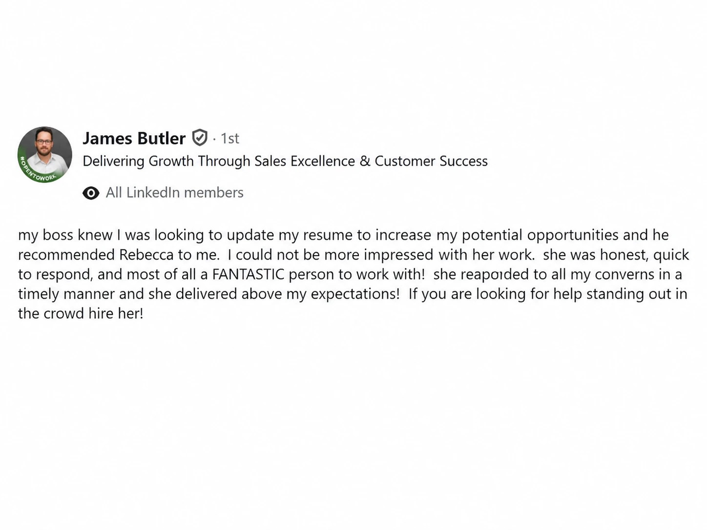 Original client proof from James Butler