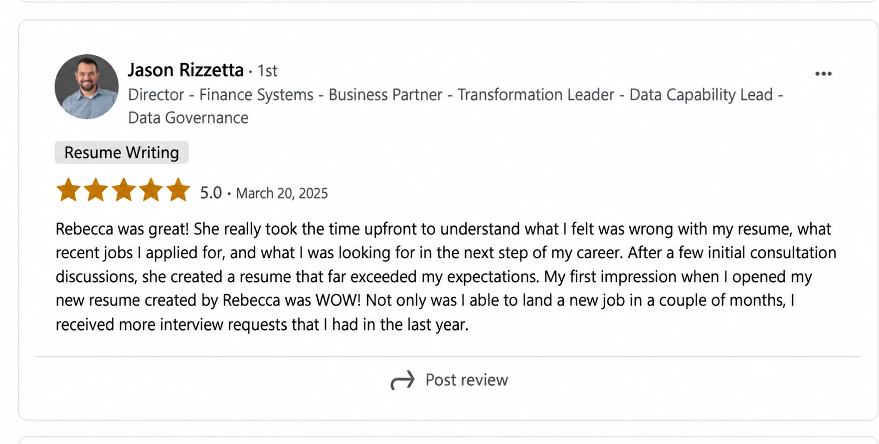 Original client proof from Jason Rizzetta