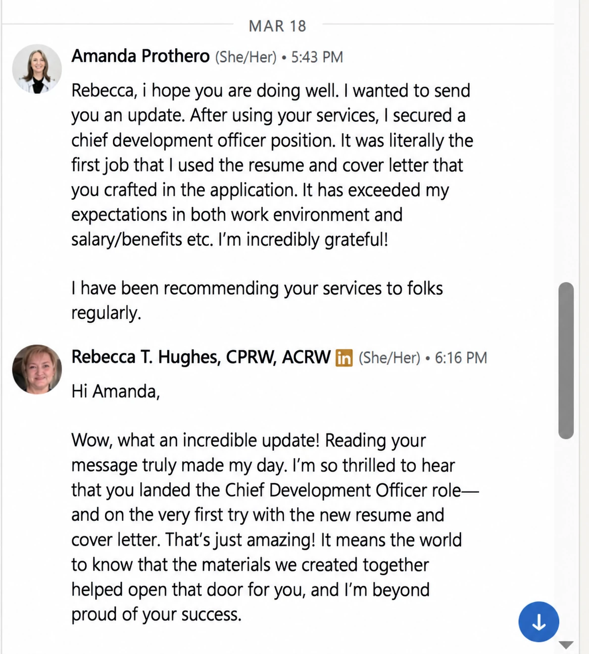 Original client proof from Amanda Prothero