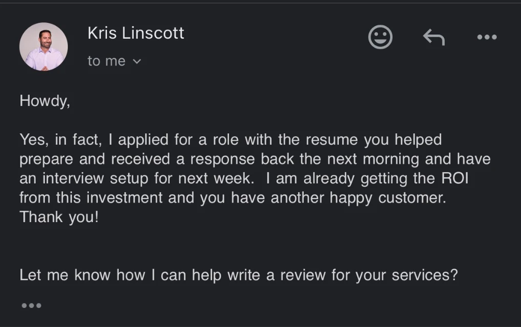 Original client proof from Kris Linscott